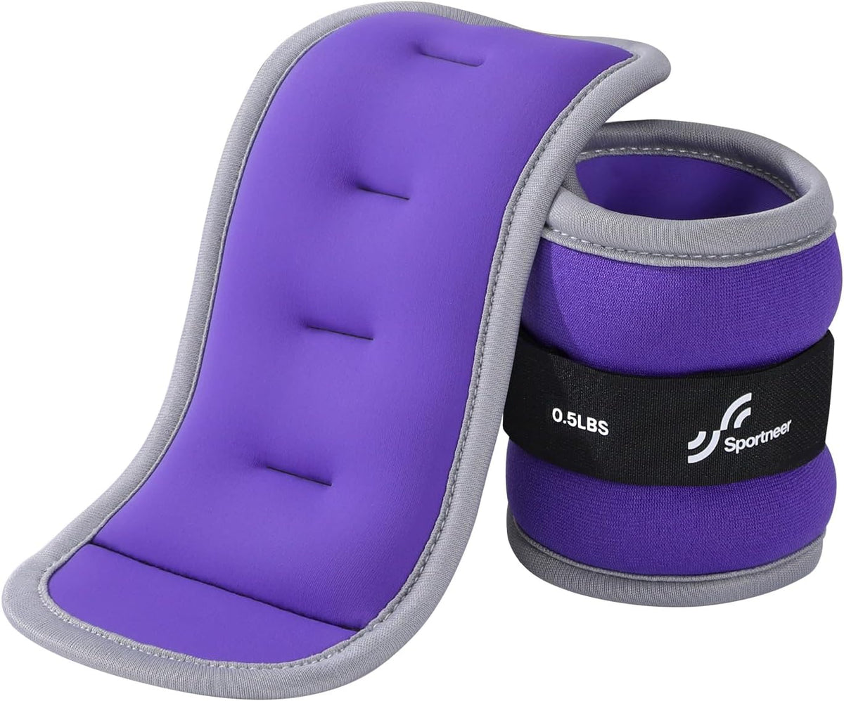 Ankle Weights Wrist Weights Pair of 1/2/4/6/10 LBS for Men Women Kids Strength Training Wrist and Ankle Weights Set with Reflective Strips for Dancing Running Walking Fitness Workout Gym