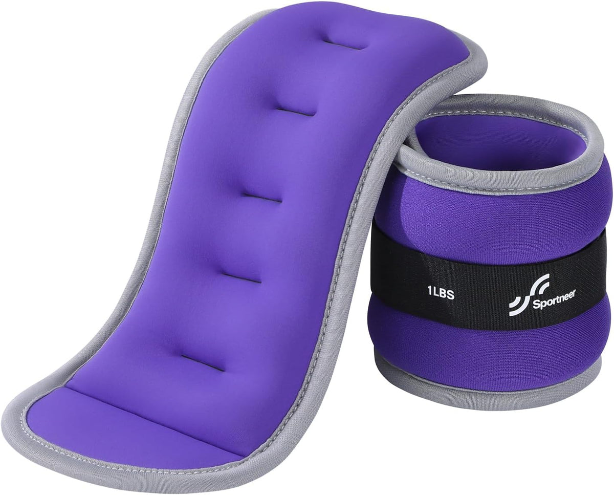 Ankle Weights Wrist Weights Pair of 1/2/4/6/10 LBS for Men Women Kids Strength Training Wrist and Ankle Weights Set with Reflective Strips for Dancing Running Walking Fitness Workout Gym