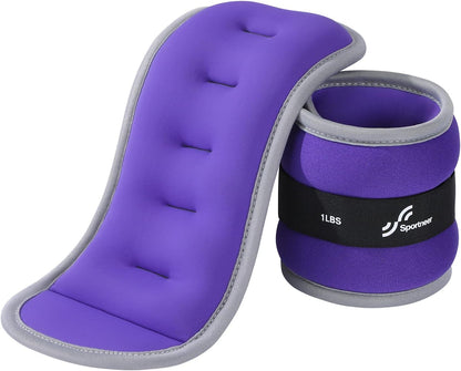 Ankle Weights Wrist Weights Pair of 1/2/4/6/10 LBS for Men Women Kids Strength Training Wrist and Ankle Weights Set with Reflective Strips for Dancing Running Walking Fitness Workout Gym