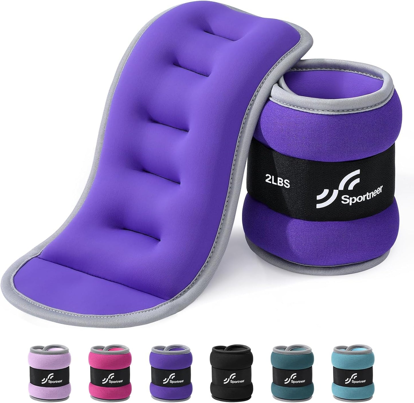 Ankle Weights Wrist Weights Pair of 1/2/4/6/10 LBS for Men Women Kids Strength Training Wrist and Ankle Weights Set with Reflective Strips for Dancing Running Walking Fitness Workout Gym