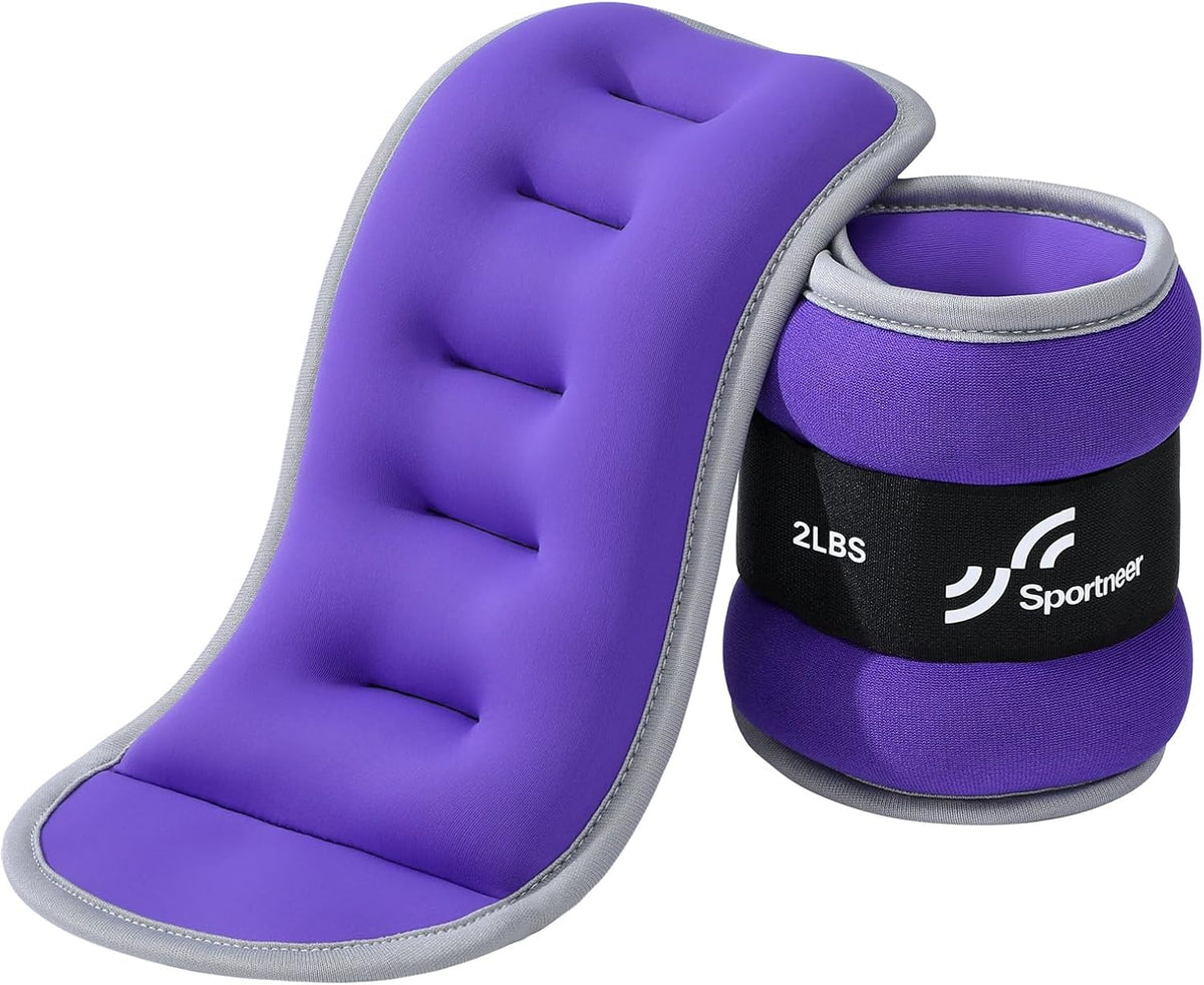 Ankle Weights Wrist Weights Pair of 1/2/4/6/10 LBS for Men Women Kids Strength Training Wrist and Ankle Weights Set with Reflective Strips for Dancing Running Walking Fitness Workout Gym