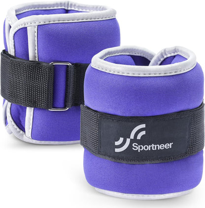 Ankle Weights Wrist Weights Pair of 1/2/4/6/10 LBS for Men Women Kids Strength Training Wrist and Ankle Weights Set with Reflective Strips for Dancing Running Walking Fitness Workout Gym