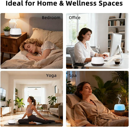 300ml Essential Oil Diffuser with Remote and 7-Color LED Light