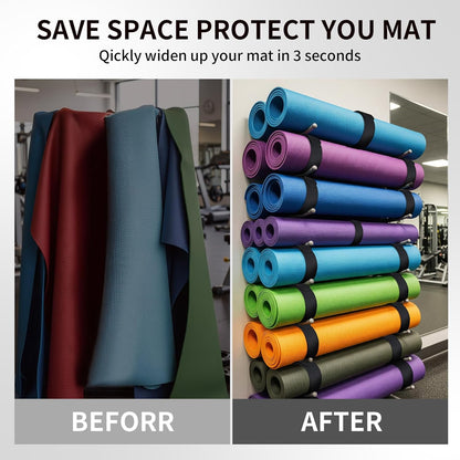 Yoga Mat Carrier Strap, Adjustable Thick Straps Sling for Carrying Large Mats, Stretching Band