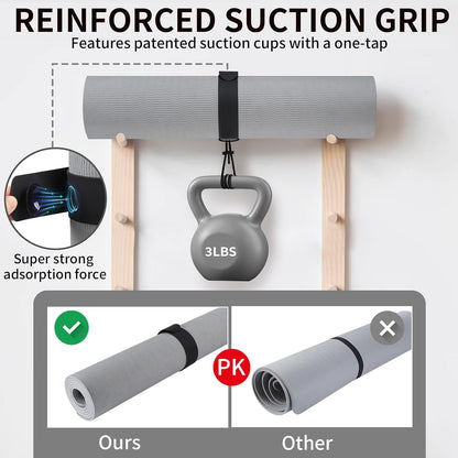 Yoga Mat Carrier Strap, Adjustable Thick Straps Sling for Carrying Large Mats, Stretching Band