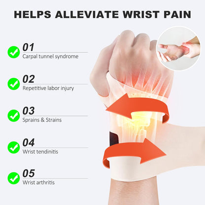 Ulnar Wrist Brace for Right & Left Hand, Ultra-Thin Elastic Wrist Wrap Compression for TFCC Tear and Repetitive Wrist Use Injury, Wrist Support for Carpal Tunnel, Tendonitis, Pain Relief (Black)