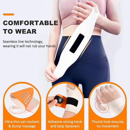 Ulnar Wrist Brace for Right & Left Hand, Ultra-Thin Elastic Wrist Wrap Compression for TFCC Tear and Repetitive Wrist Use Injury, Wrist Support for Carpal Tunnel, Tendonitis, Pain Relief (Black)