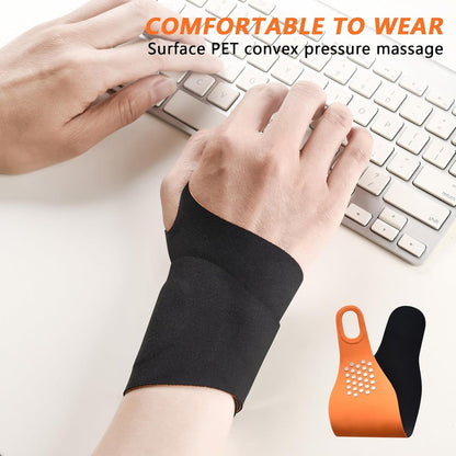 Ulnar Wrist Brace for Right & Left Hand, Ultra-Thin Elastic Wrist Wrap Compression for TFCC Tear and Repetitive Wrist Use Injury, Wrist Support for Carpal Tunnel, Tendonitis, Pain Relief (Black)