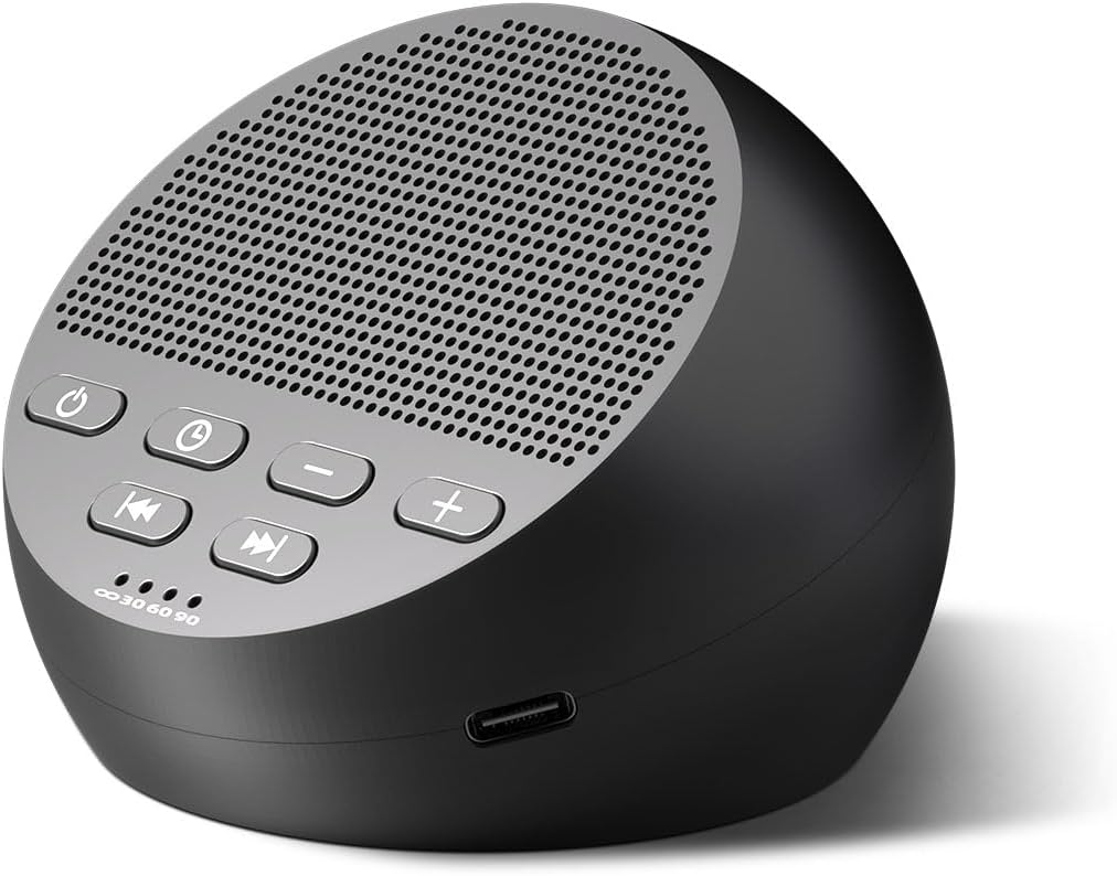 Sound Machine Loud White Noise Machine Nonstop Brown Noise Sleep Machine 30 Soothing Sounds for Baby Kids Adults Pink Noise Sounds Machine 36-Level Vol 4 Timer Memory Function for Home Travel Office