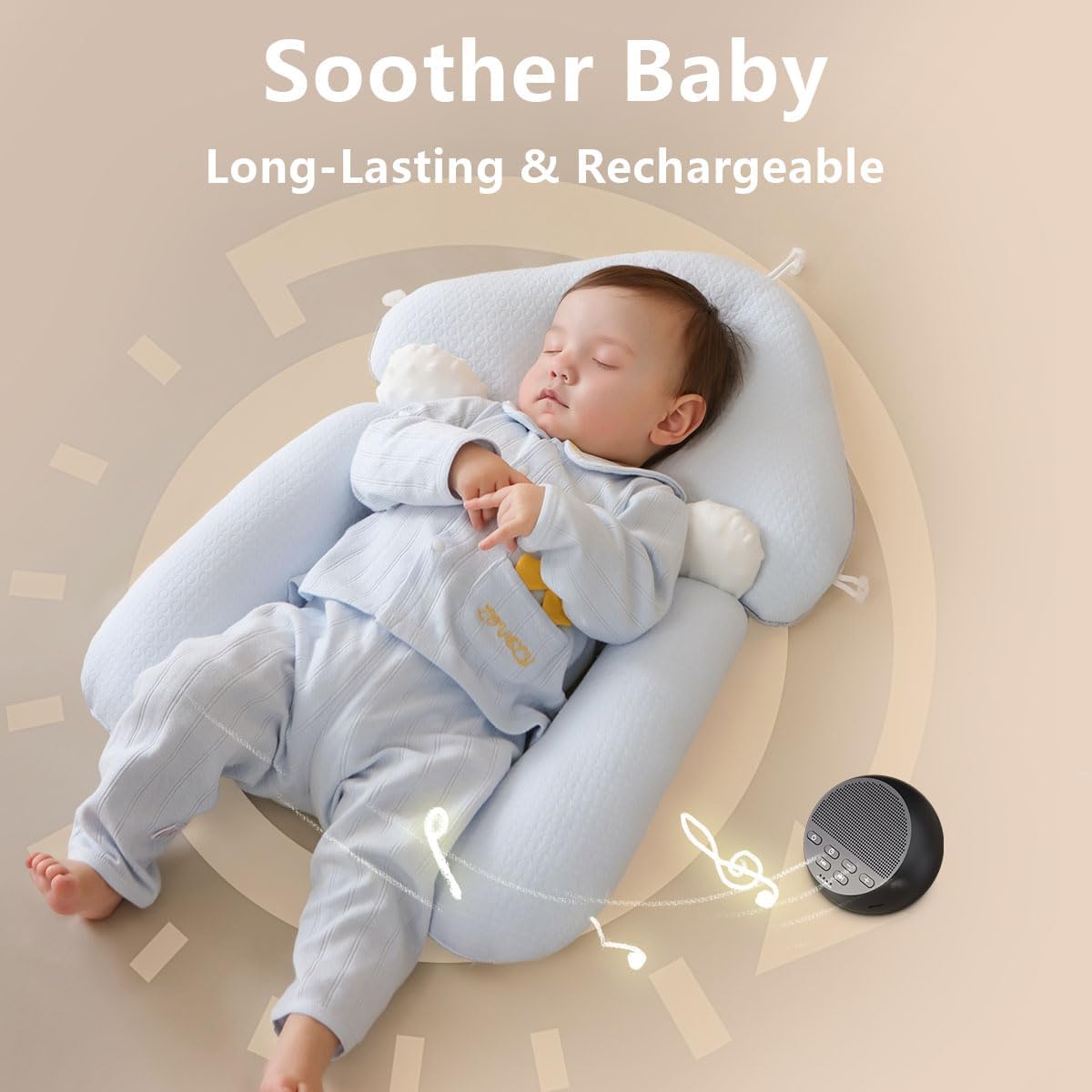 Sound Machine Loud White Noise Machine Nonstop Brown Noise Sleep Machine 30 Soothing Sounds for Baby Kids Adults Pink Noise Sounds Machine 36-Level Vol 4 Timer Memory Function for Home Travel Office