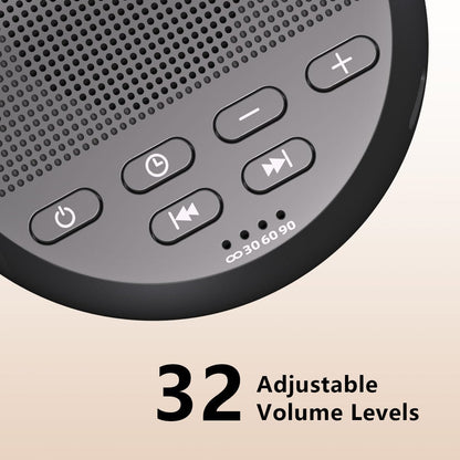 Sound Machine Loud White Noise Machine Nonstop Brown Noise Sleep Machine 30 Soothing Sounds for Baby Kids Adults Pink Noise Sounds Machine 36-Level Vol 4 Timer Memory Function for Home Travel Office