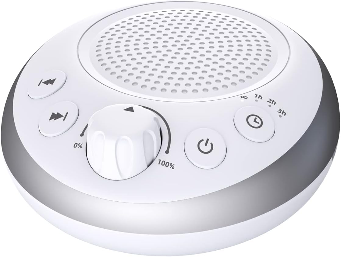 Sound Machine Loud White Noise Machine Nonstop Brown Noise Sleep Machine 30 Soothing Sounds for Baby Kids Adults Pink Noise Sounds Machine 36-Level Vol 4 Timer Memory Function for Home Travel Office