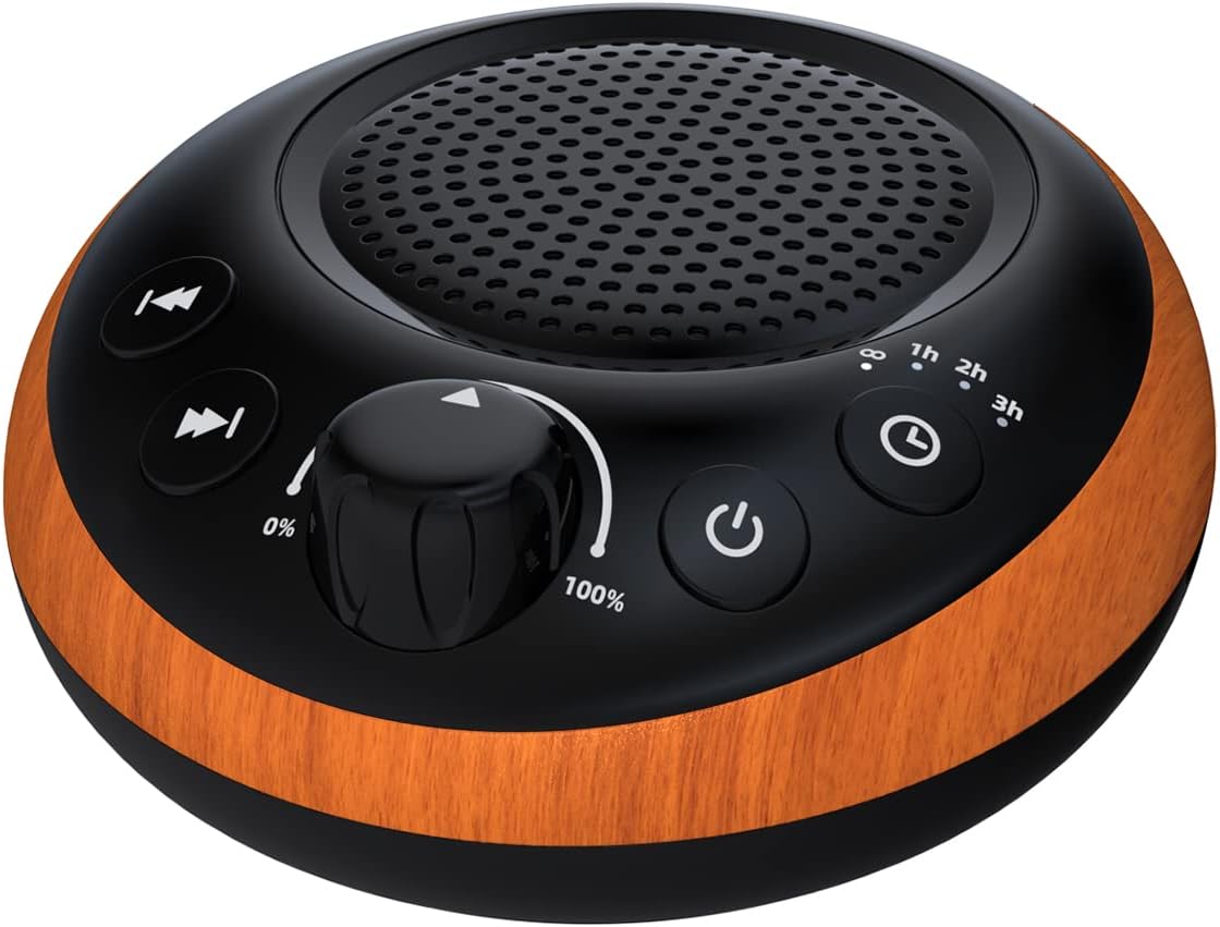 Sound Machine Loud White Noise Machine Nonstop Brown Noise Sleep Machine 30 Soothing Sounds for Baby Kids Adults Pink Noise Sounds Machine 36-Level Vol 4 Timer Memory Function for Home Travel Office