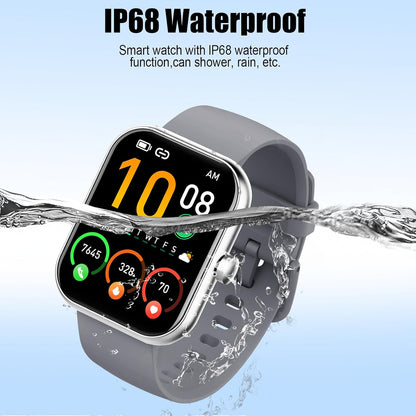 2026 Smart Watch for Men Women (Answer/Make Call), 1.96" HD Fitness Tracker Running Watch, IP68 Waterproof,Pedometer, Sleep/Step/Activity/Heart Rate Monitor,110+ Sport Mode Smartwatch for Android iOS