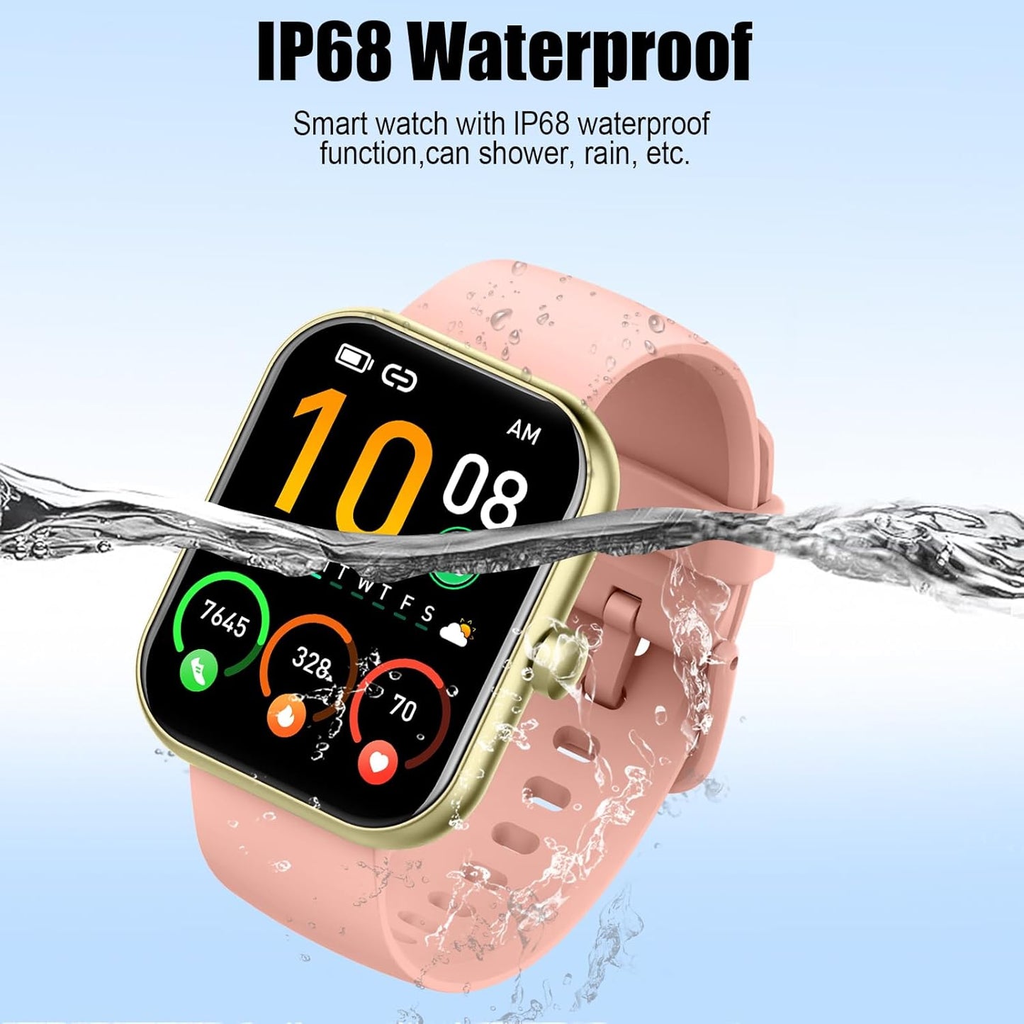 2026 Smart Watch for Men Women (Answer/Make Call), 1.96" HD Fitness Tracker Running Watch, IP68 Waterproof,Pedometer, Sleep/Step/Activity/Heart Rate Monitor,110+ Sport Mode Smartwatch for Android iOS