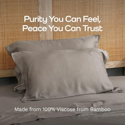 100% Viscose from Bamboo Pillowcase, Set of 2 Queen Pillow Cases