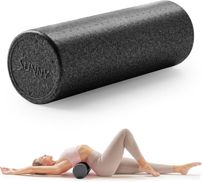 36" Pink High-Density Yoga Foam Roller | Muscle Relief, Physical Therapy, Post-Workout Recovery, Improved Flexibility, Home, Gym, Rehab Use, Full-Body Use