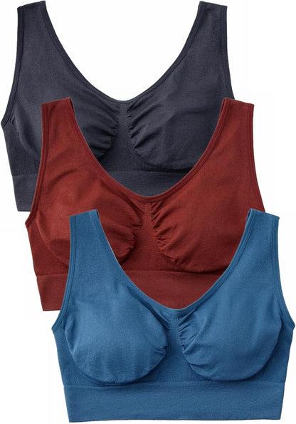 Women's Comfort Wirefree Bralette Unpadded Sleep Yoga Bra