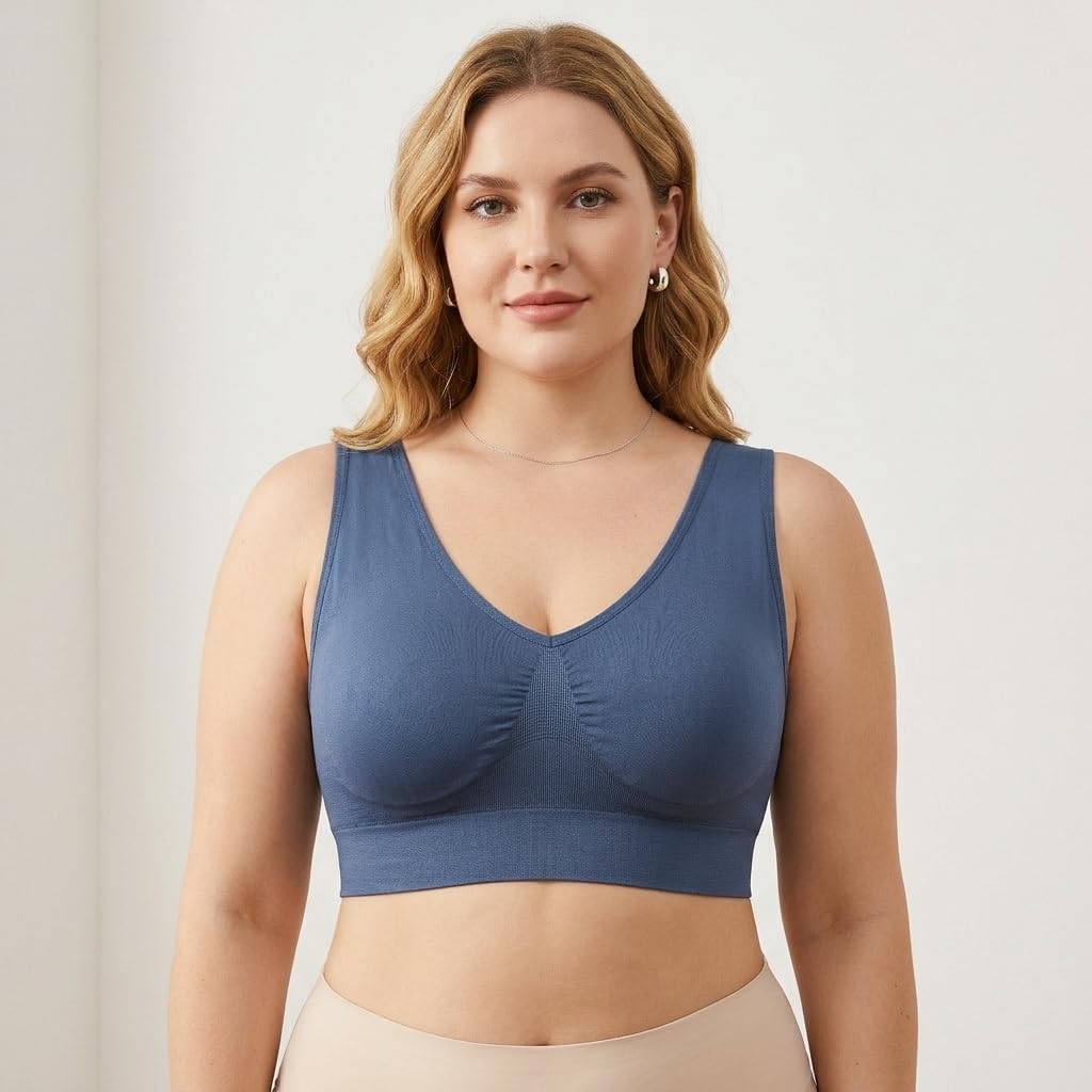 Women's Comfort Wirefree Bralette Unpadded Sleep Yoga Bra