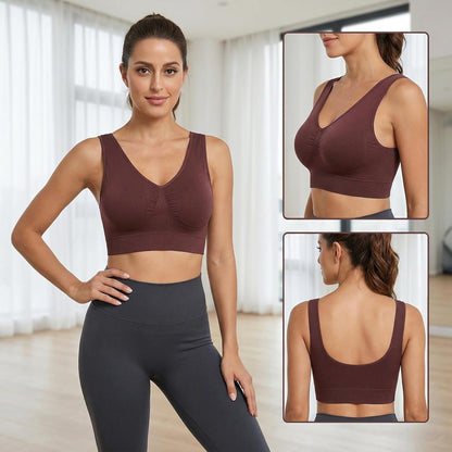 Women's Comfort Wirefree Bralette Unpadded Sleep Yoga Bra