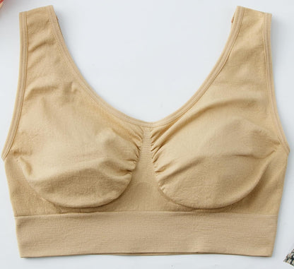 Women's Comfort Wirefree Bralette Unpadded Sleep Yoga Bra