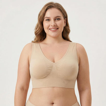 Women's Comfort Wirefree Bralette Unpadded Sleep Yoga Bra