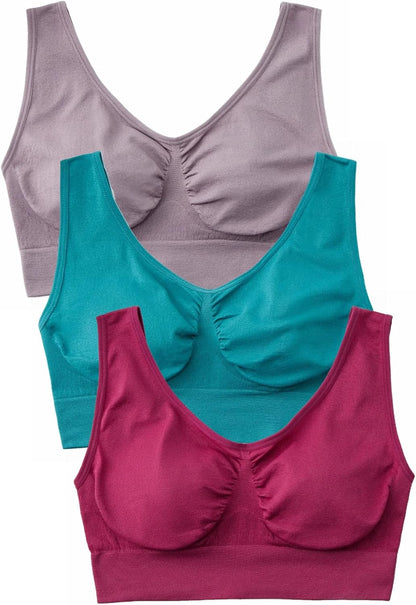 Women's Comfort Wirefree Bralette Unpadded Sleep Yoga Bra