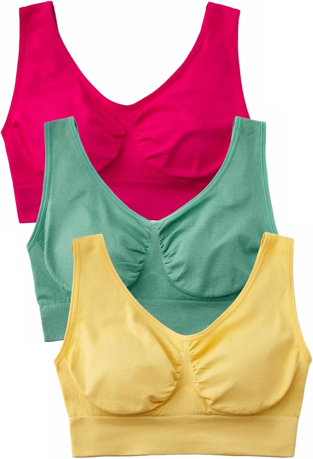 Women's Comfort Wirefree Bralette Unpadded Sleep Yoga Bra
