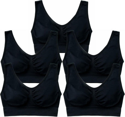 Women's Comfort Wirefree Bralette Unpadded Sleep Yoga Bra