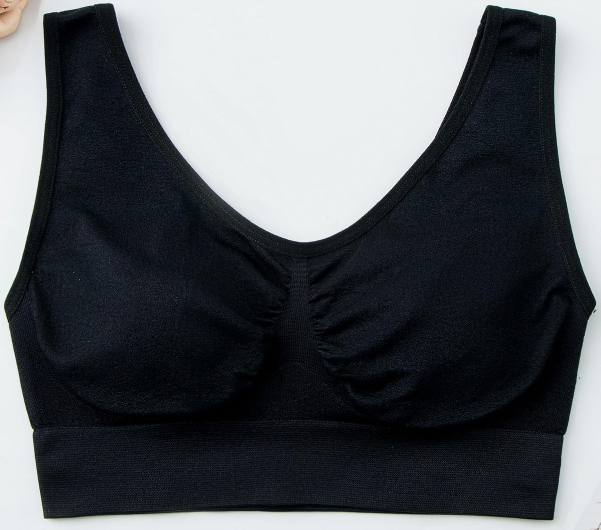 Women's Comfort Wirefree Bralette Unpadded Sleep Yoga Bra