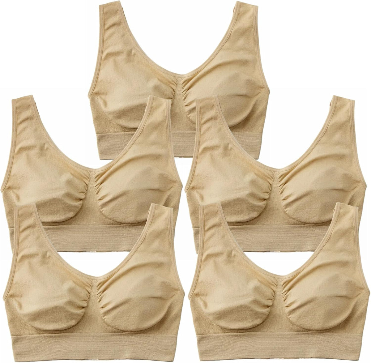 Women's Comfort Wirefree Bralette Unpadded Sleep Yoga Bra