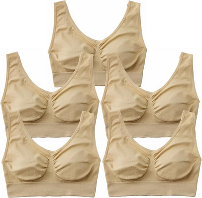 Women's Comfort Wirefree Bralette Unpadded Sleep Yoga Bra