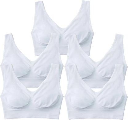 Women's Comfort Wirefree Bralette Unpadded Sleep Yoga Bra