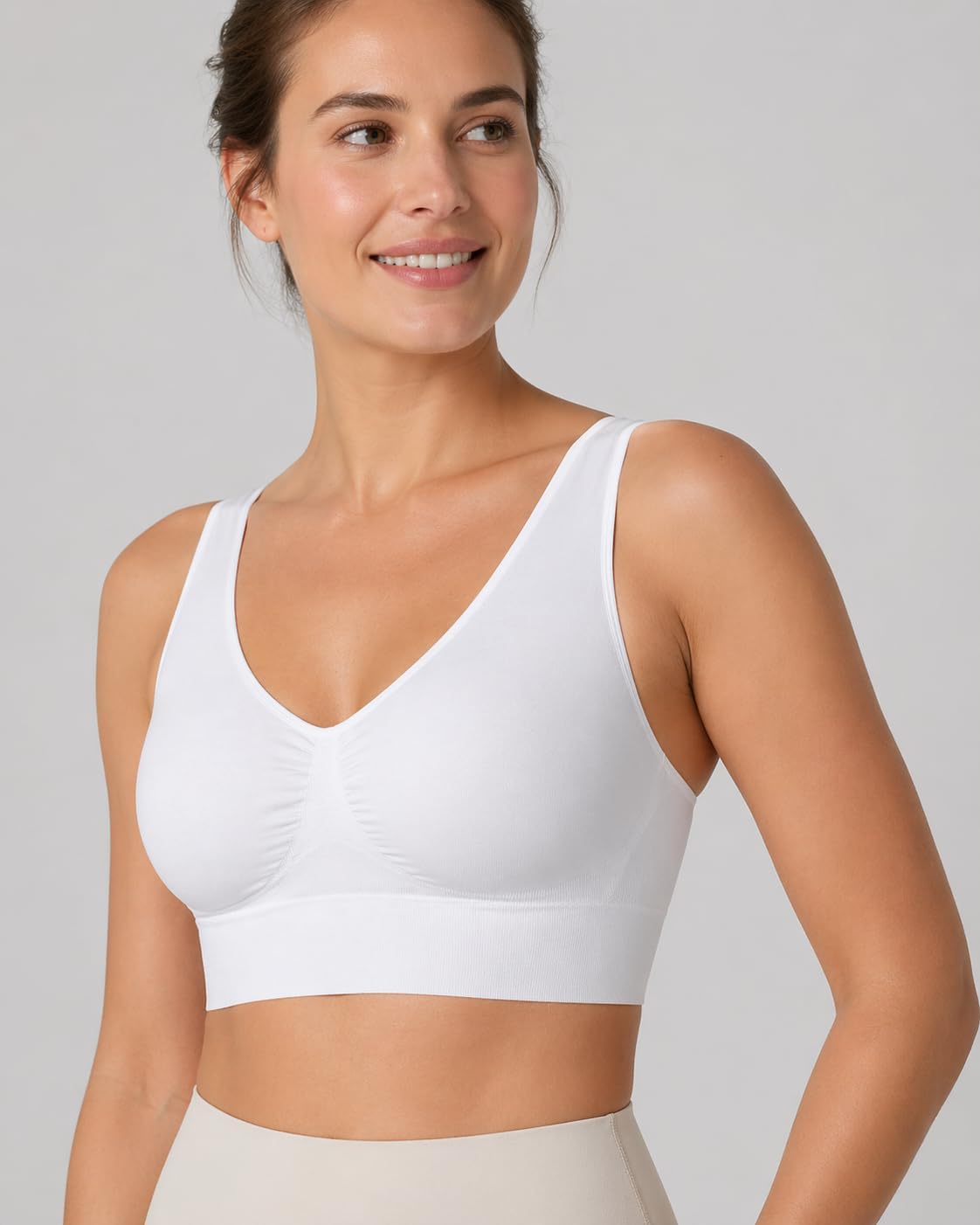 Women's Comfort Wirefree Bralette Unpadded Sleep Yoga Bra