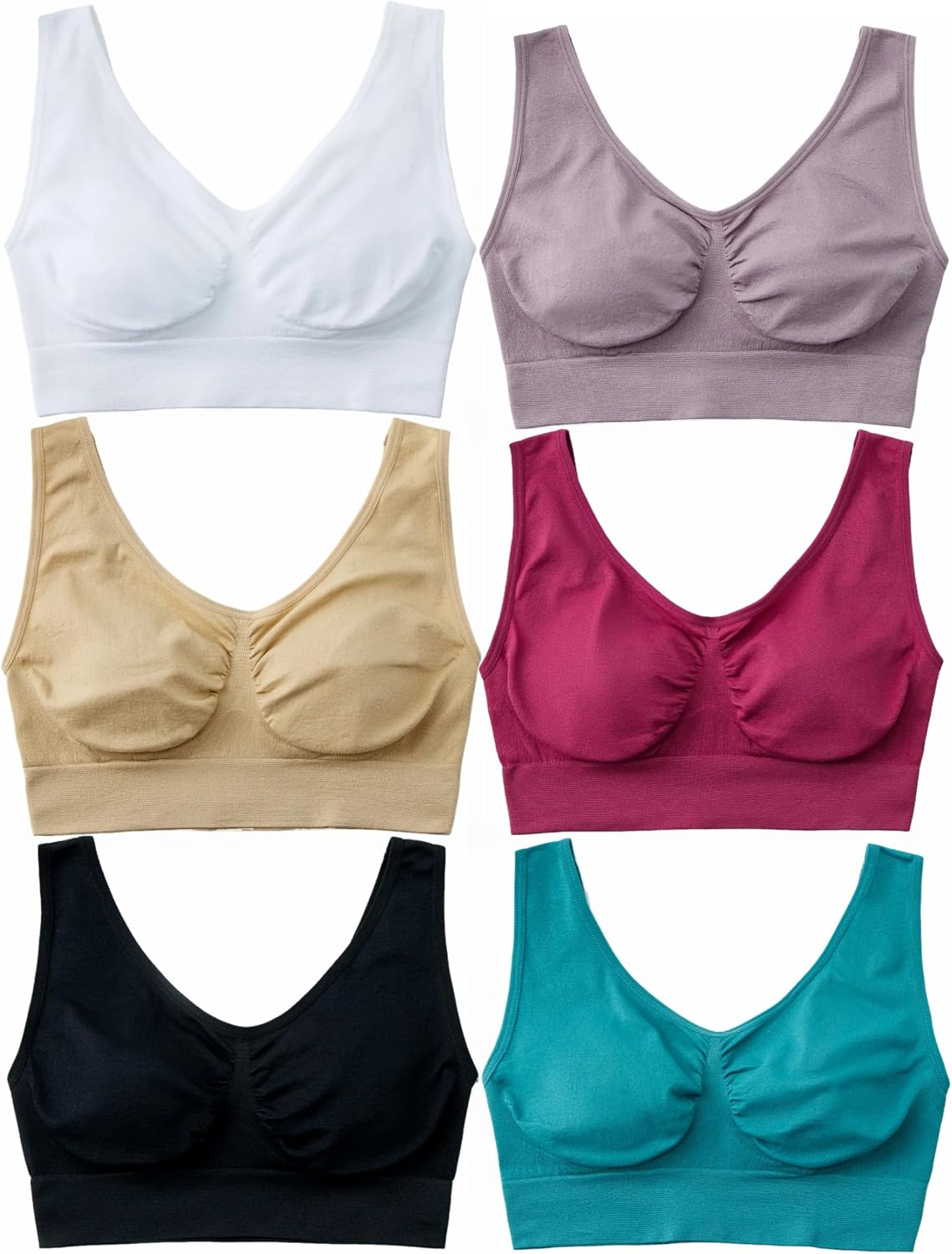Women's Comfort Wirefree Bralette Unpadded Sleep Yoga Bra
