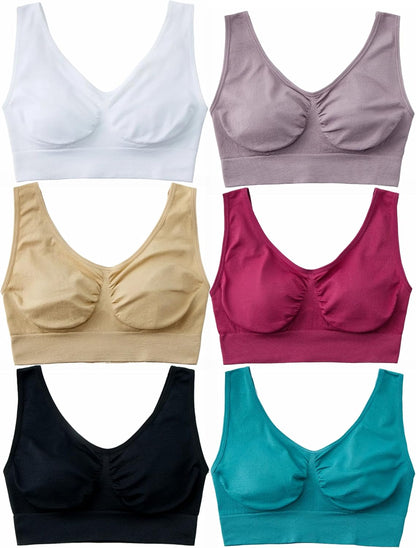 Women's Comfort Wirefree Bralette Unpadded Sleep Yoga Bra
