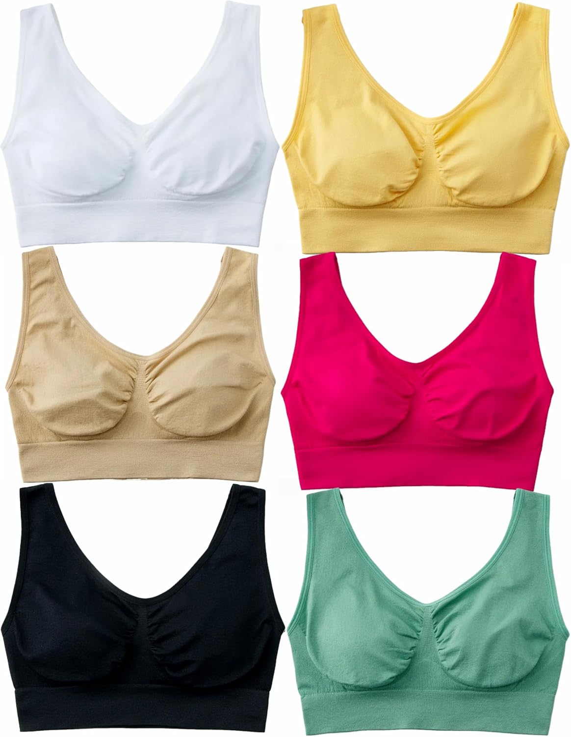 Women's Comfort Wirefree Bralette Unpadded Sleep Yoga Bra