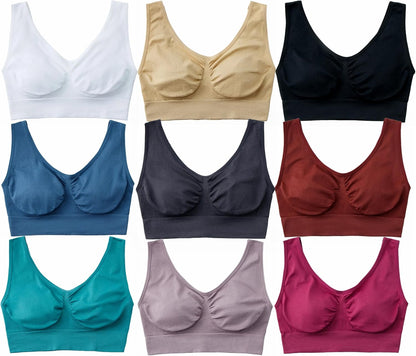 Women's Comfort Wirefree Bralette Unpadded Sleep Yoga Bra