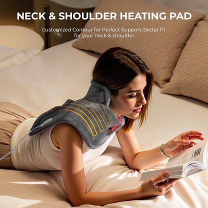 Heating Pad for Neck & Shoulders & Back: Electric Instant Heat 2026 Upgrade