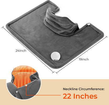 Heating Pad for Neck & Shoulders & Back: Electric Instant Heat 2026 Upgrade