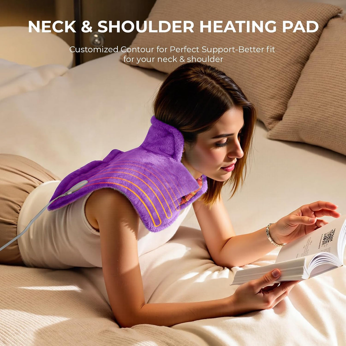 Heating Pad for Neck & Shoulders & Back: Electric Instant Heat 2026 Upgrade