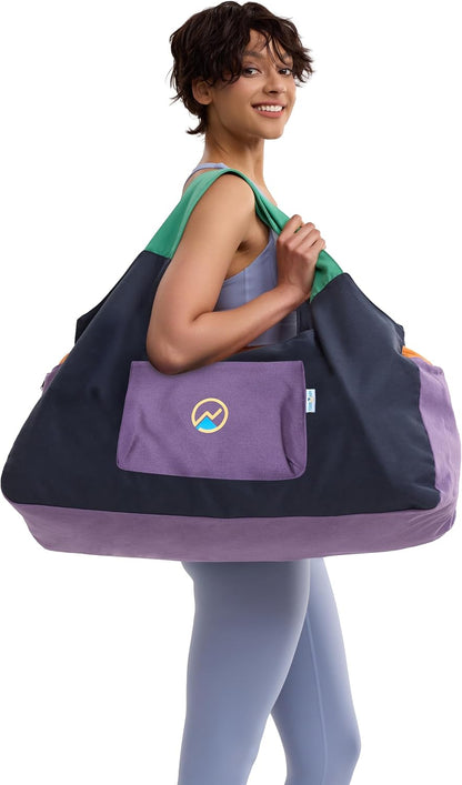 Yoga Bags and Carriers Fits All Your Stuff, Extra Large Yoga Mat Bag Full Zip Yoga Mat Bag with 3 Zipper pockets
