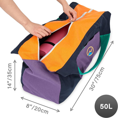 Yoga Bags and Carriers Fits All Your Stuff, Extra Large Yoga Mat Bag Full Zip Yoga Mat Bag with 3 Zipper pockets