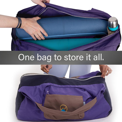 Yoga Bags and Carriers Fits All Your Stuff, Extra Large Yoga Mat Bag Full Zip Yoga Mat Bag with 3 Zipper pockets