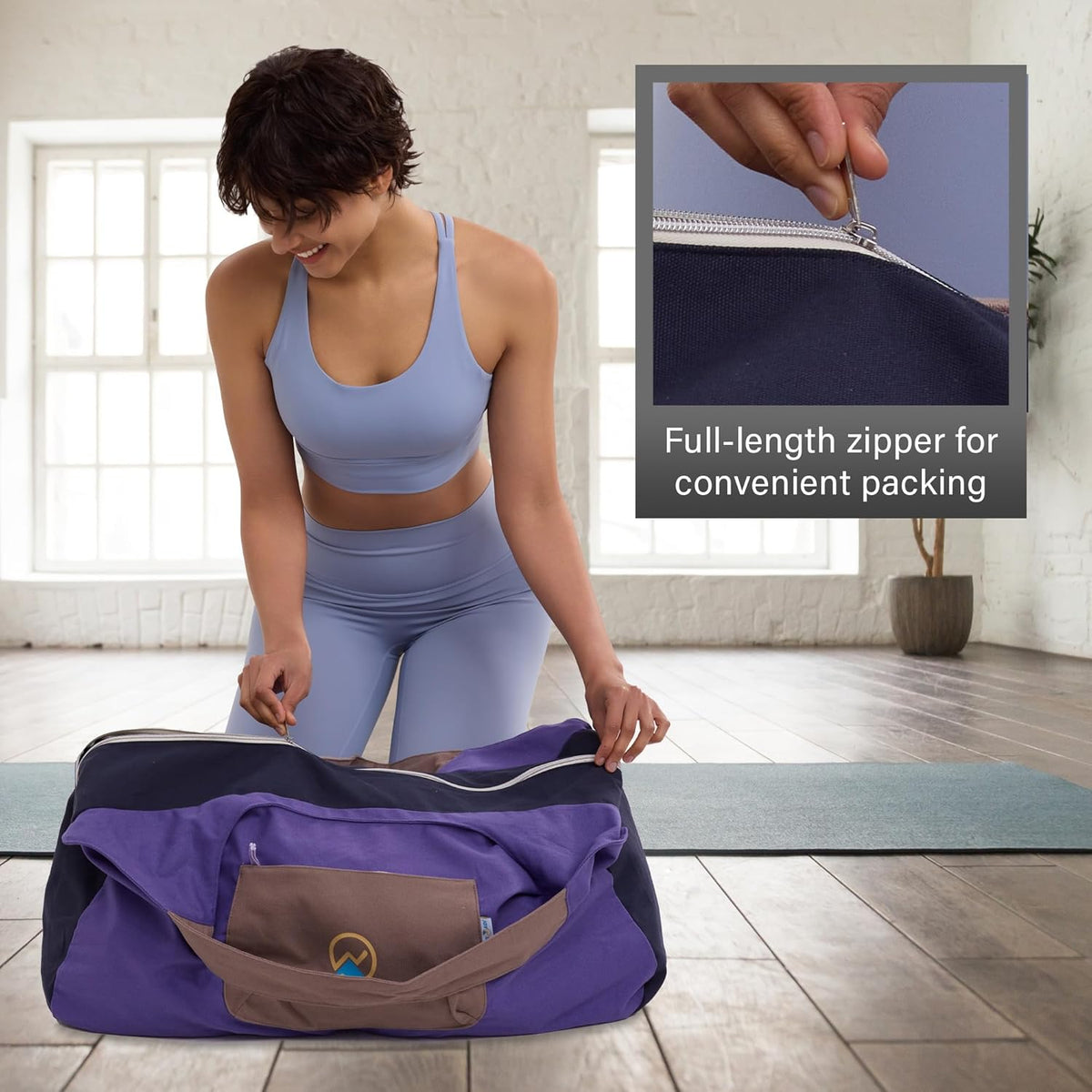 Yoga Bags and Carriers Fits All Your Stuff, Extra Large Yoga Mat Bag Full Zip Yoga Mat Bag with 3 Zipper pockets