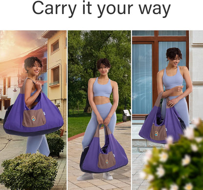 Yoga Bags and Carriers Fits All Your Stuff, Extra Large Yoga Mat Bag Full Zip Yoga Mat Bag with 3 Zipper pockets