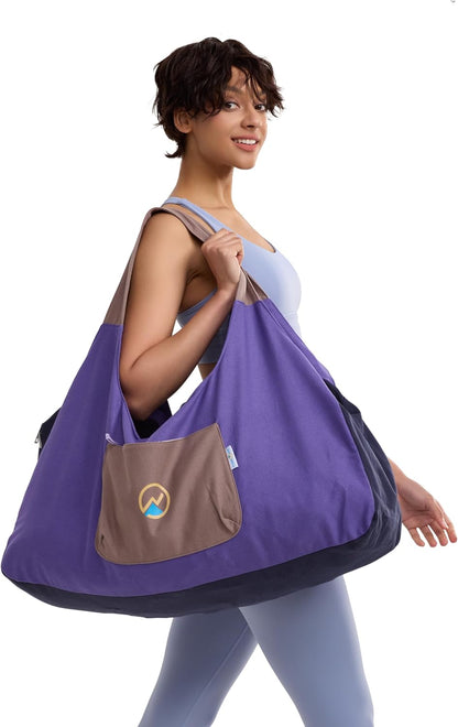 Yoga Bags and Carriers Fits All Your Stuff, Extra Large Yoga Mat Bag Full Zip Yoga Mat Bag with 3 Zipper pockets