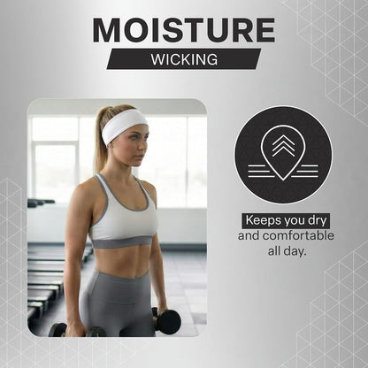 COLD FACTOR Cooling Headband for Women and Men – UPF 50+ Advanced Evaporative Comfort, Instant Cooling Sweatband for Outdoor Sports, Fitness, Yoga, Hiking, Running, and Workout