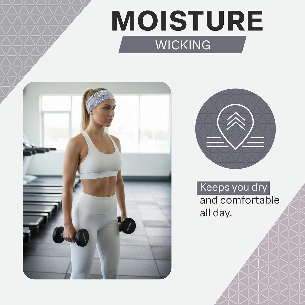 COLD FACTOR Cooling Headband for Women and Men – UPF 50+ Advanced Evaporative Comfort, Instant Cooling Sweatband for Outdoor Sports, Fitness, Yoga, Hiking, Running, and Workout