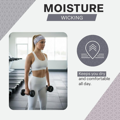 COLD FACTOR Cooling Headband for Women and Men – UPF 50+ Advanced Evaporative Comfort, Instant Cooling Sweatband for Outdoor Sports, Fitness, Yoga, Hiking, Running, and Workout